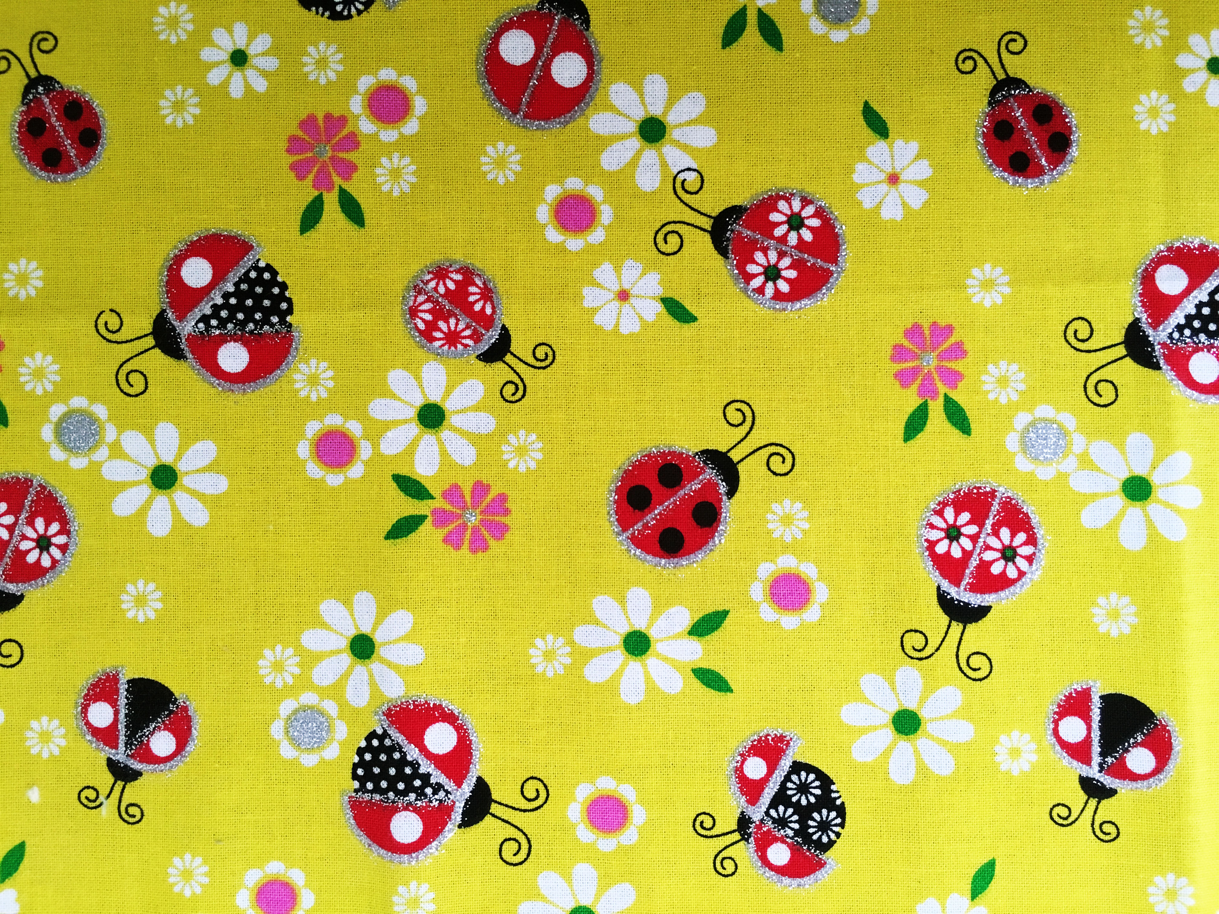 Fabric Glitter bugs SHP Modern Cloth Nappies