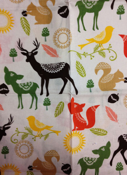 Fabric Woodland friends - SHP - Modern Cloth Nappies