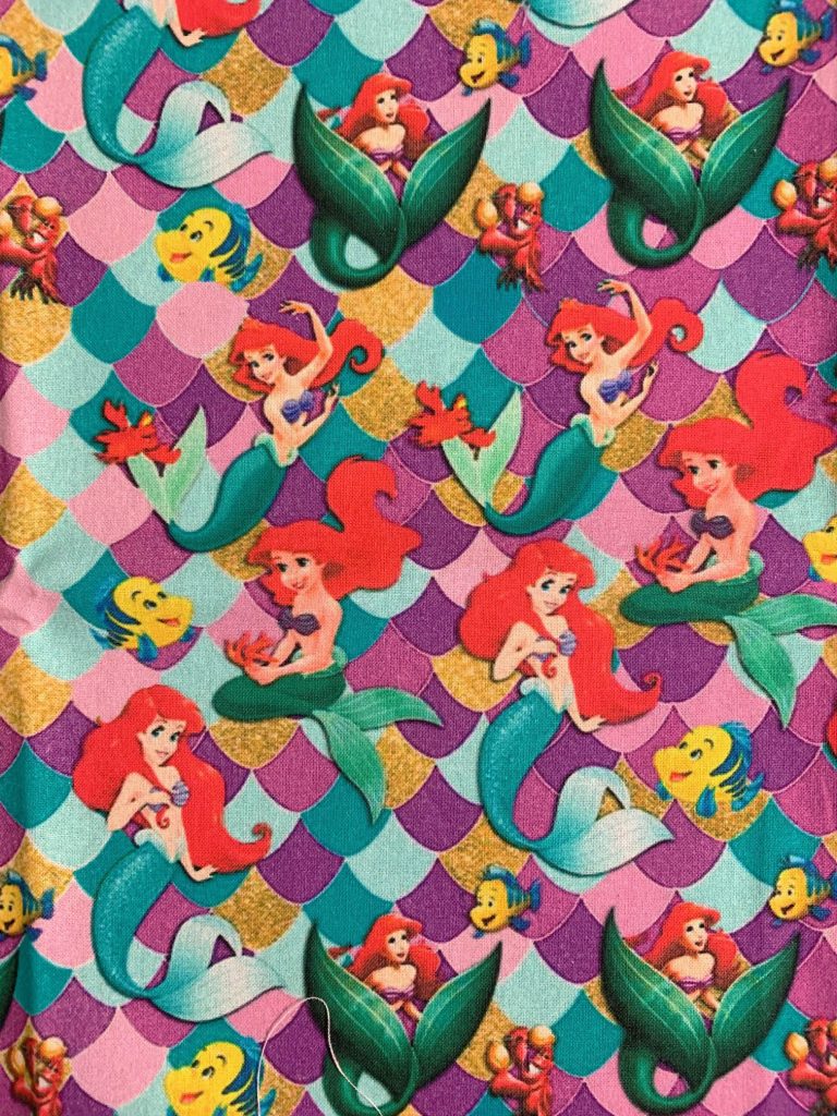 CUSTOM Deluxe Patterned Sandman Night/Day Nappy - Little Mermaid Scales ...